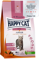 Happy Cat Young Junior Farm Duck - суха храна