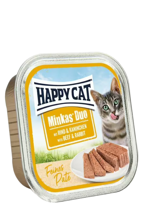 Happy Cat Minkas Duo Beef & Rabbit - пастет за котки