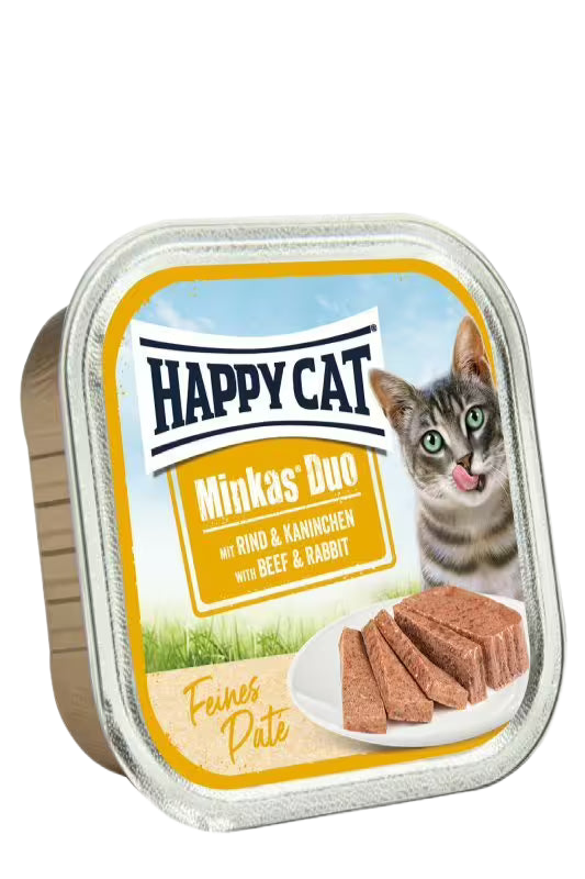 Happy Cat Minkas Duo Beef & Rabbit - пастет за котки