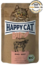Happy Cat Organic Beef - пауч за котки