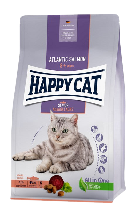 Happy Cat Senior Atlantic Salmon – храна за възрастни котки
