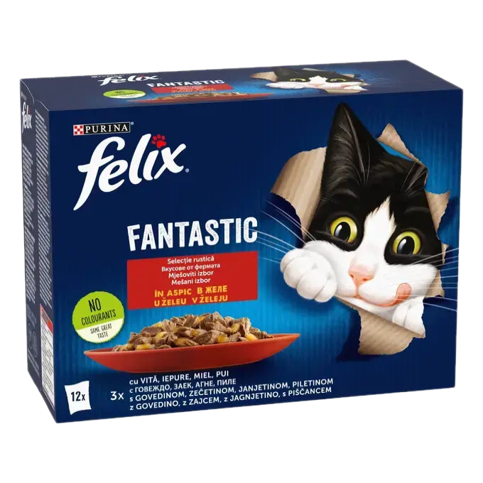 Purina Felix Fantastic Multipack – Мултиопаковка пауч за котки