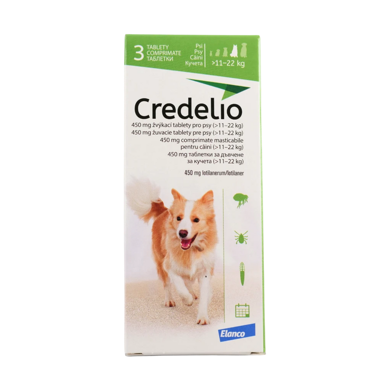 Credelio – Дъвчащи таблетки за кучета 11–22 кг