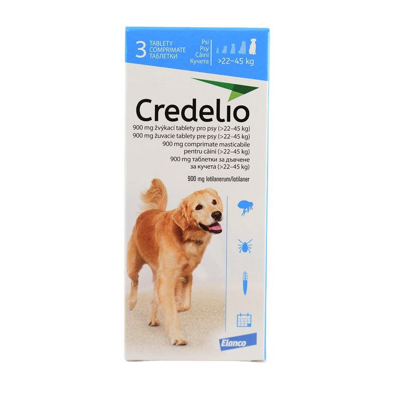 Credelio – Дъвчащи таблетки за кучета 22–45 кг