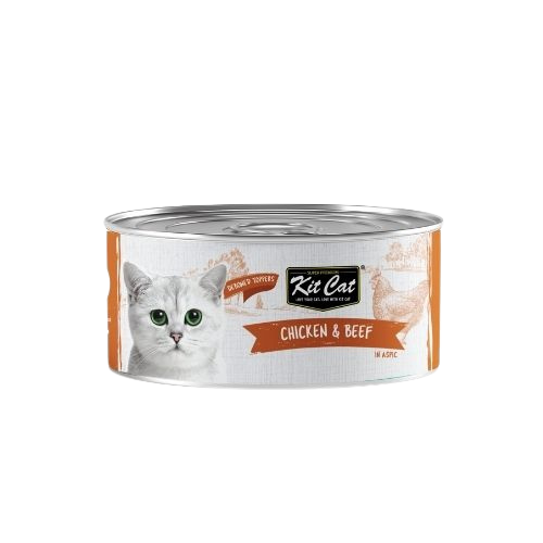 Kit Cat Deboned Toppers Chicken & Beef in Aspic – допълваща мокра храна за котки