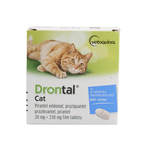 Vetoquinol - Drontal обезпаразитяване за котки