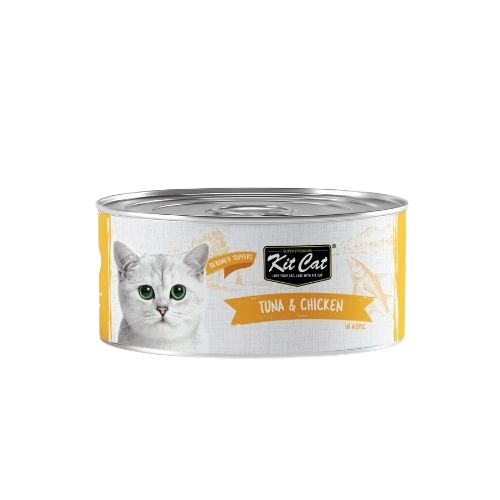 Kit Cat Deboned Toppers Tuna & Chicken in Aspic – допълваща мокра храна за котки
