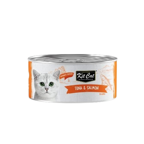 Kit Cat Deboned Toppers Tuna & Salmon in Aspic – допълваща мокра храна за котки