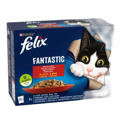 Purina Felix Fantastic Multipack – Мултиопаковка пауч за котки