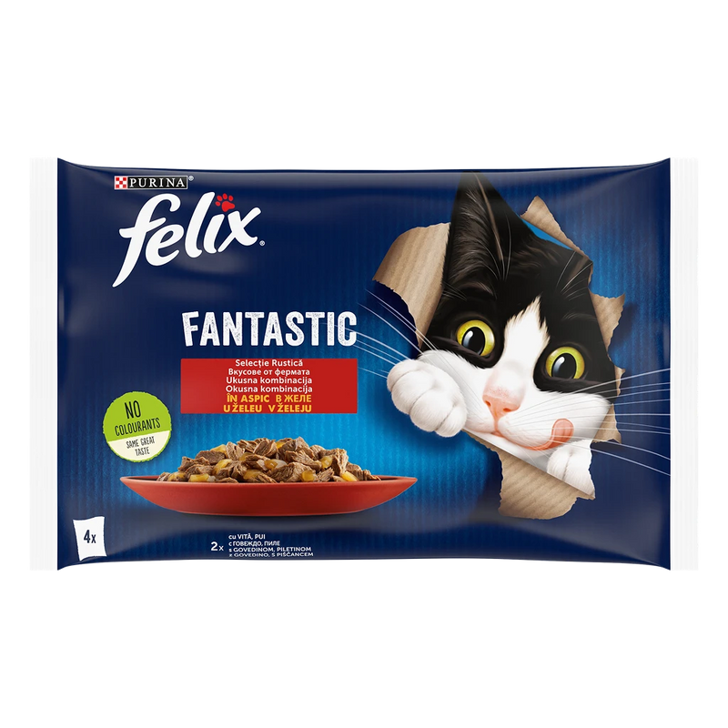 Purina Felix Fantastic Multipack – Мултиопаковка пауч за котки