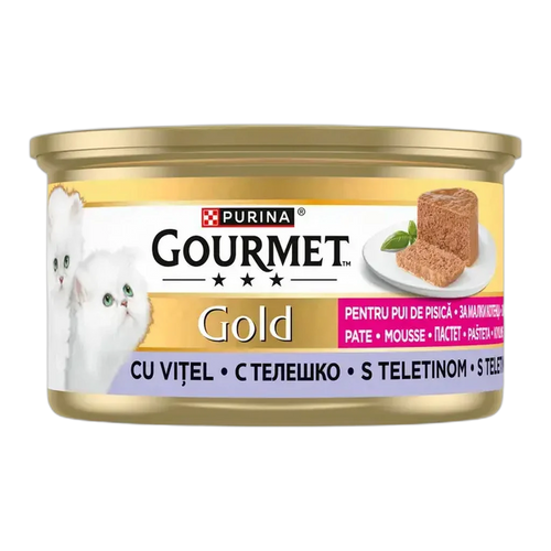 Purina Gourmet Gold Kitten Mousse Veal – Пастет за котенца