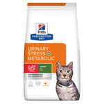 Hill's PRESCRIPTION DIET c/d Urinary Stress + Metabolic  - лечебна суха храна за котки с наднормено тегло и уринарни проблеми,  с пилешко