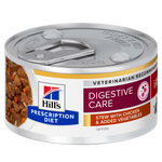 Hill's PRESCRIPTION DIET i/d Digestive Care AB+ STEW - лечебна мокра храна за котки с храносмилателни разстройства и за възстановяване, консерва задушено пилешко със зеленчуци