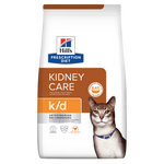 Hill's PRESCRIPTION DIET k/d Kidney Care - лечебна суха храна за котки с бъбречна недостатъчност, с пилешко