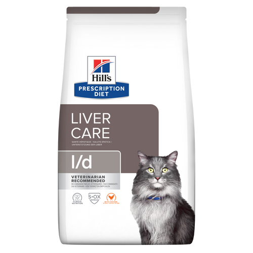 Hill's PRESCRIPTION DIET l/d Liver Care - лечебна суха храна за котки с чернодробни проблеми, с пилешко