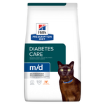 Hill's PRESCRIPTION DIET m/d Diabetes Care - лечебна суха храна за котки с диабет, за отслабване и за регулиране на кръвната захар