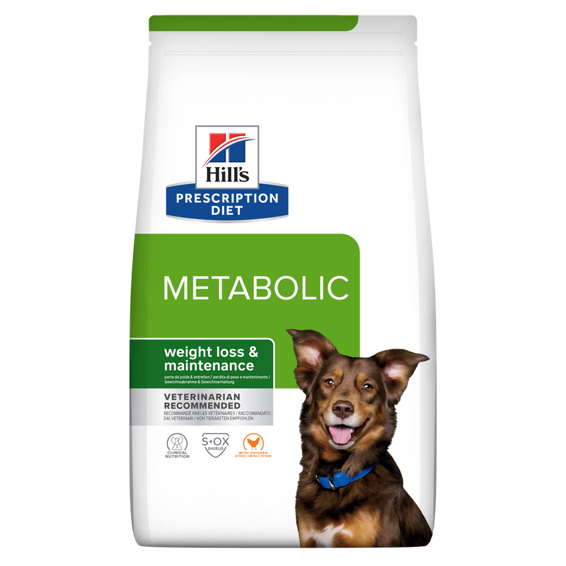Hill's PRESCRIPTION DIET Metabolic Weight Management - лечебна суха храна за кучета с наднормено тегло, с пилешко