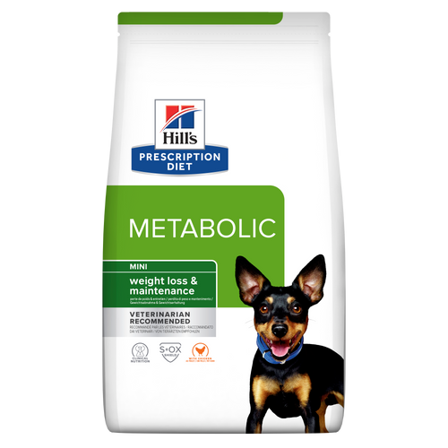 Hill's PRESCRIPTION DIET Metabolic Mini - лечебна суха храна за кучета от дребни породи с наднормено тегло, с пилешко