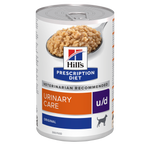 Hill's PRESCRIPTION DIET u/d Urinary Care - лечебна мокра храна за кучета с уринарни проблеми, с уратни и цистинови уринарни камъни, консерва