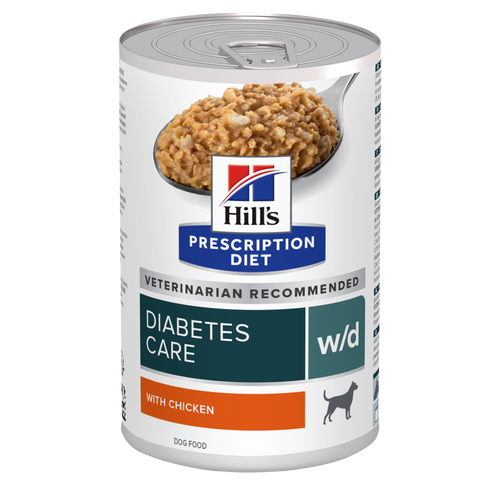 Hill's PRESCRIPTION DIET w/d Diabetes Care - лечебна мокра храна за кучета с диабет, с пилешко