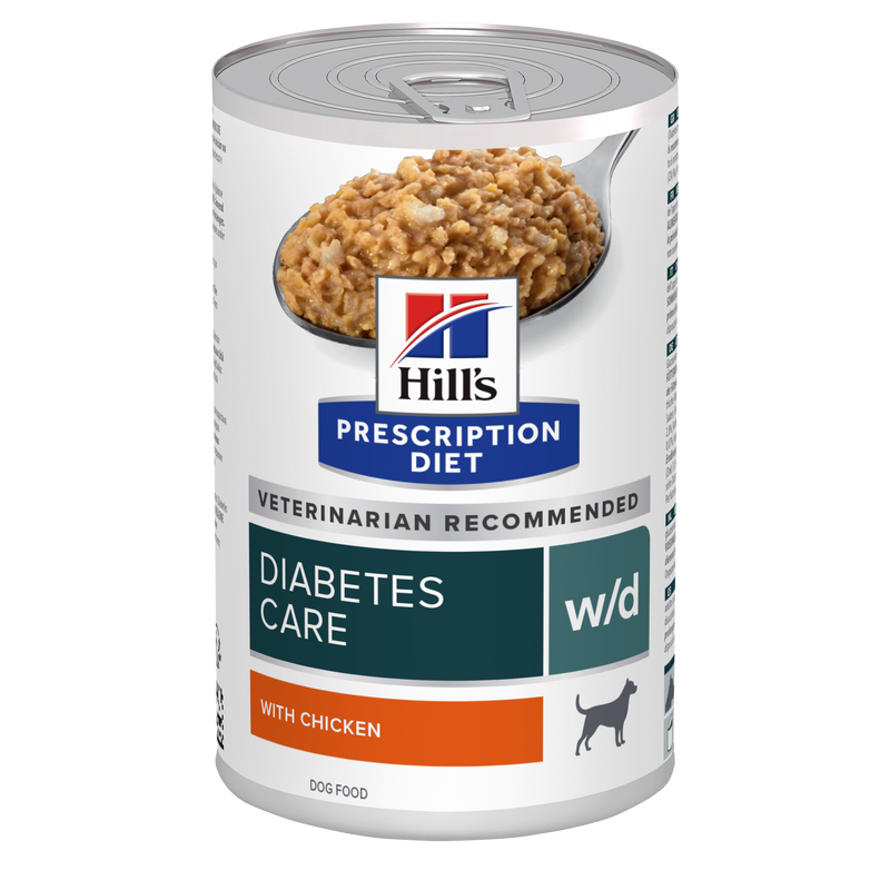 Hill's PRESCRIPTION DIET w/d Diabetes Care - лечебна мокра храна за кучета с диабет, с пилешко