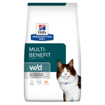 Hill's Prescription Diet w/d Multi-Benefit - лечебна суха храна за котки с диабет, с пилешко