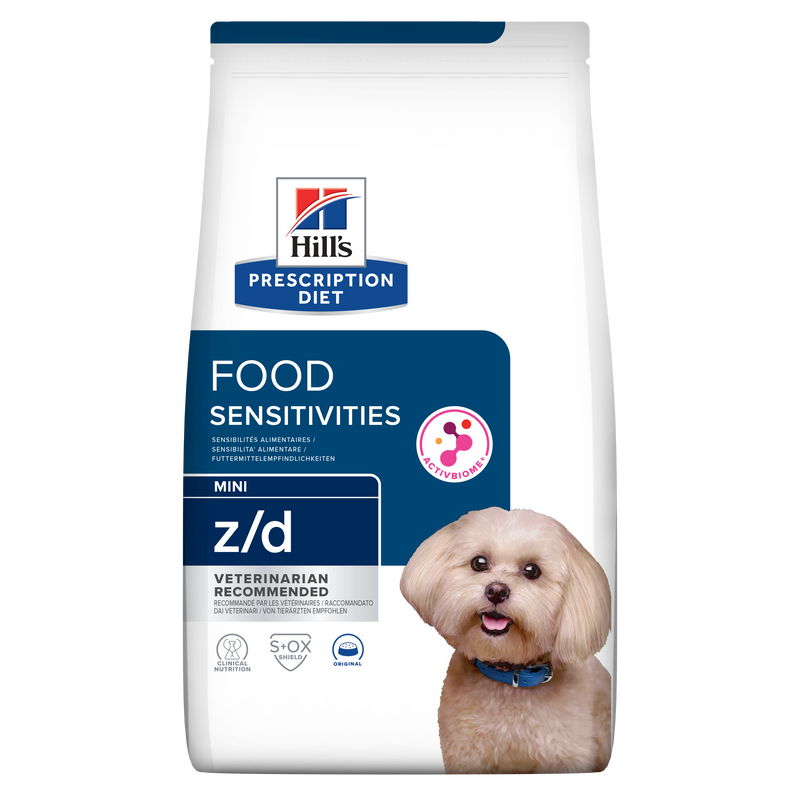 Hill's PRESCRIPTION DIET z/d Mini Food Sensitivities – лечебна суха храна за мини кучета с хранителни алергии