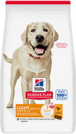 Hill's Science Plan Canine Adult Large Breed Light Chicken – Суха храна за кучета