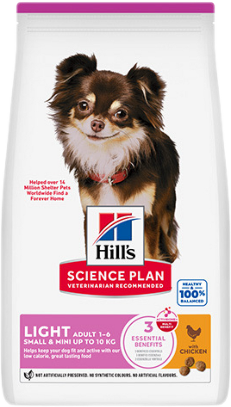 Hill's Science Plan Canine Adult Small & Mini Light Chicken – Суха храна за кучета