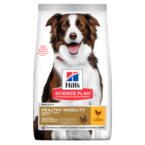 Hill's Science Plan Canine Adult Healthy Mobility Medium Chicken – Суха храна за кучета