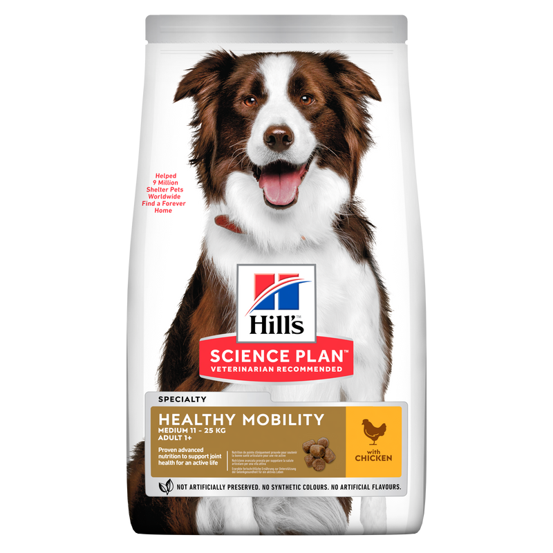 Hill's Science Plan Canine Adult Healthy Mobility Medium Chicken – Суха храна за кучета