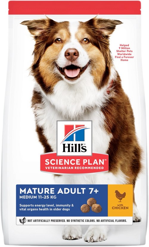 Hill's Science Plan Canine Mature Adult Medium Chicken – Суха храна за кучета