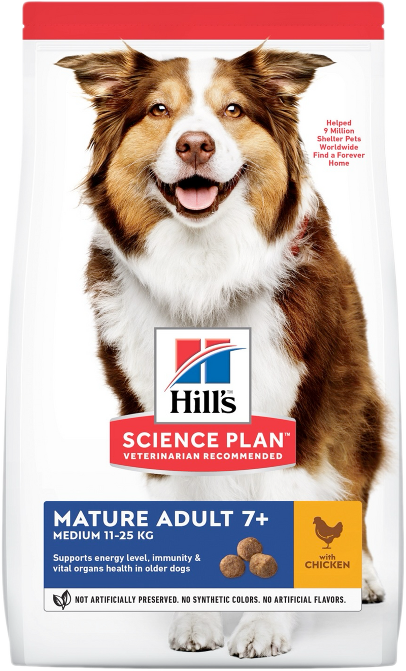 Hill's Science Plan Canine Mature Adult Medium Chicken – Суха храна за кучета