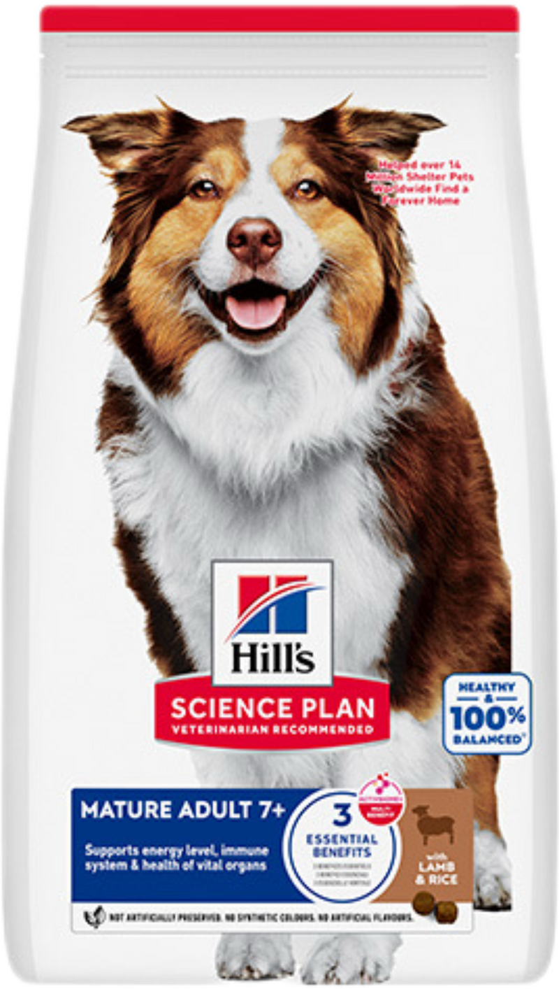 Hill's Science Plan Canine Mature Adult Medium Lamb & Rice – Суха храна за кучета