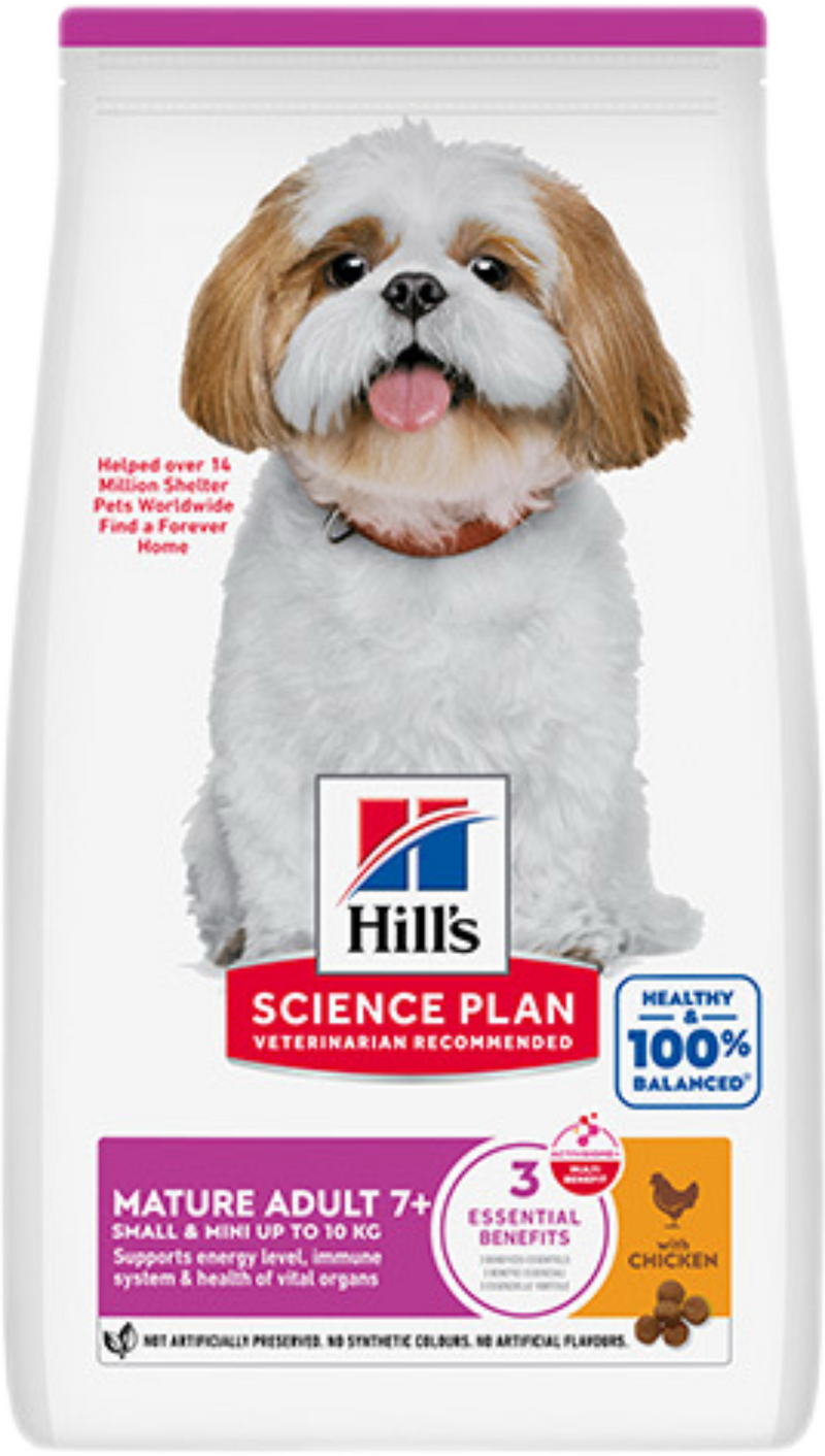 Hill's Science Plan Canine Mature Adult Small & Mini Chicken – Суха храна за кучета