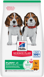 Hill's Science Plan Canine Puppy Medium Chicken – Суха храна за кученца