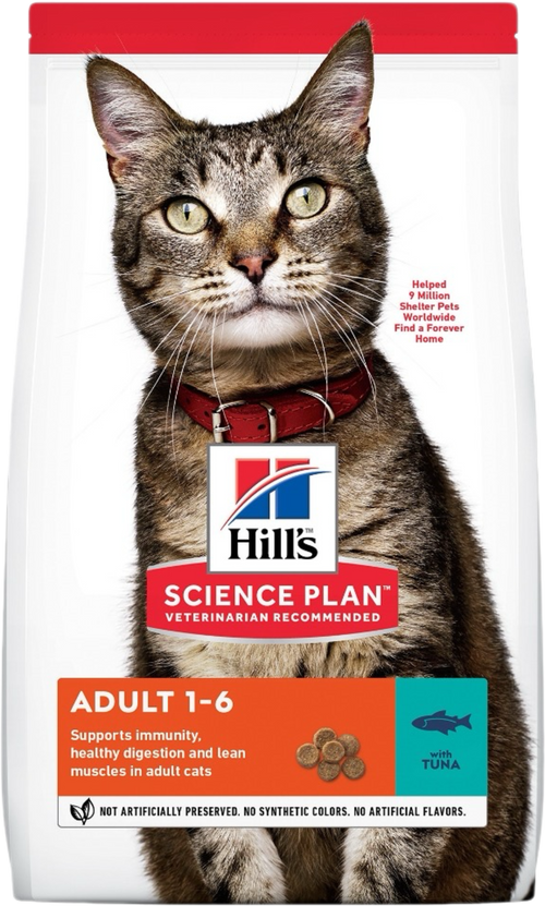 Hill's Science Plan Feline Adult Tuna – Суха храна за котки