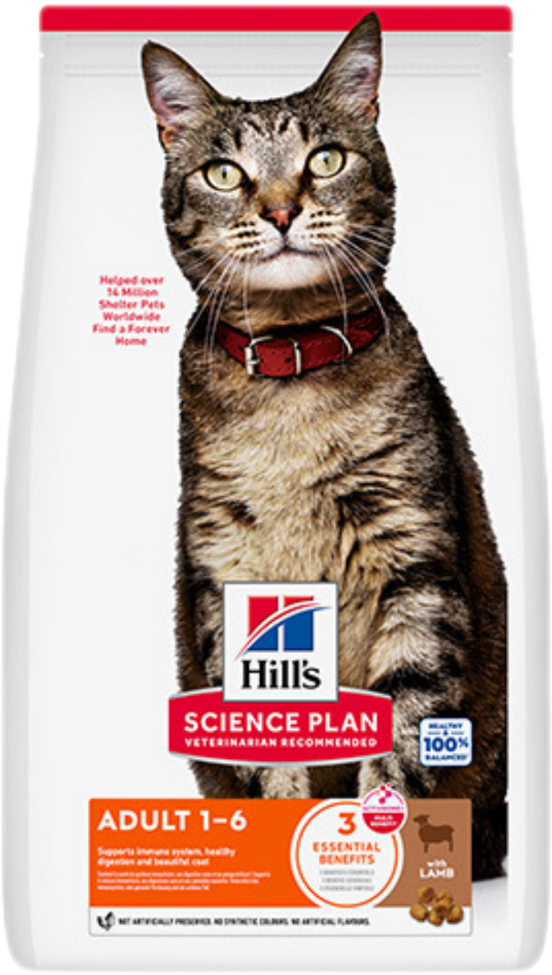 Hill's Science Plan Feline Adult Lamb & Rice – Суха храна за котки