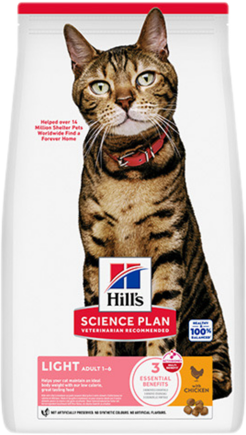Hill's Science Plan Feline Adult Light Chicken – Суха храна за котки