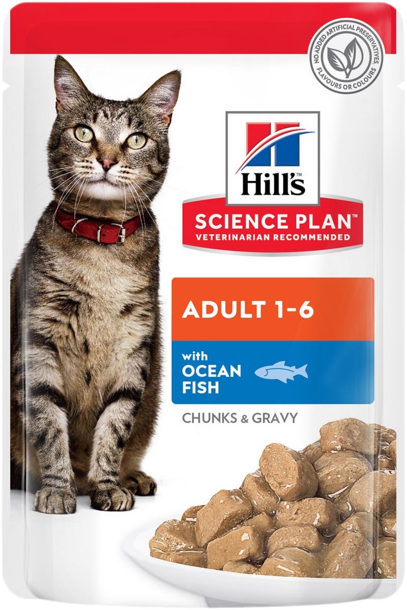 Hill's Science Plan Feline Adult Ocean Fish – Пауч за котки
