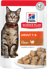 Hill's Science Plan Feline Adult Turkey – Пауч за котки