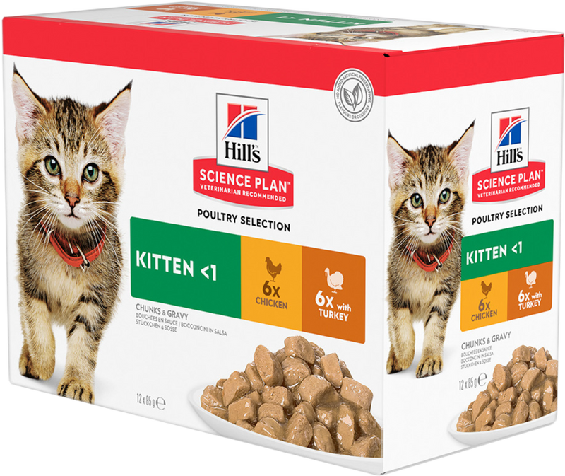 Hill's Science Plan Feline Kitten Poultry Selection – Пауч за котенца
