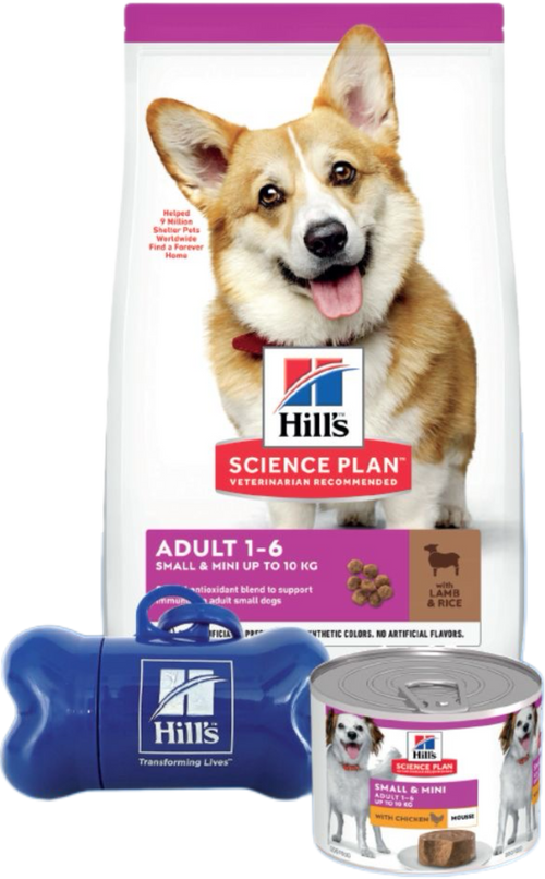 Hill's Science Plan Starter Kit Small & Mini Adult Lamb & Rice – Тестов комплект за кучета