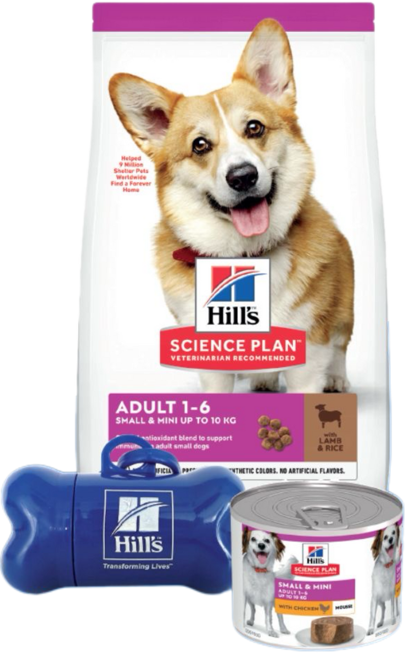 Hill's Science Plan Starter Kit Small & Mini Adult Lamb & Rice – Тестов комплект за кучета