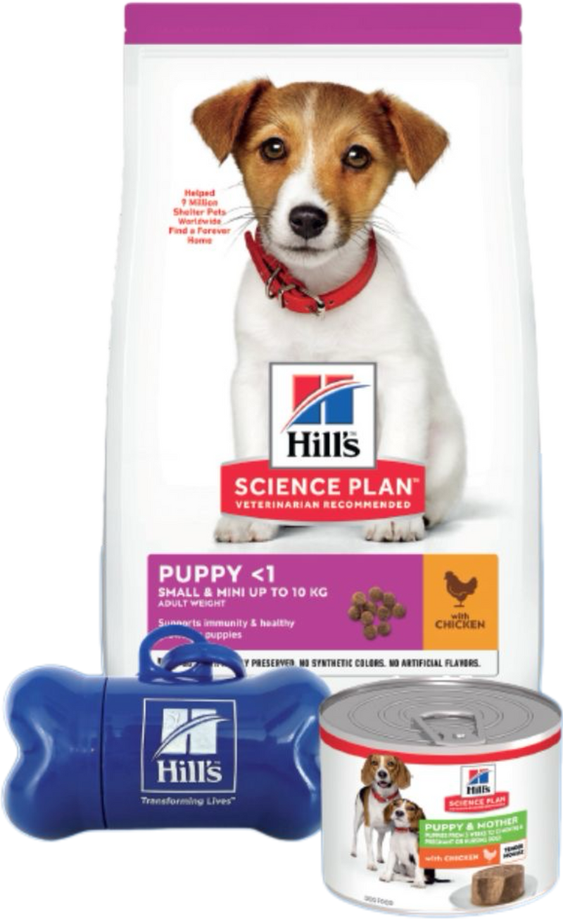 Hill's Science Plan Starter Kit Small & Mini Puppy Chicken – Тестов комплект за кученца