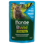 Monge Natural Superpremium BWild Grain Free Adult Cat Anchovies with vegetables