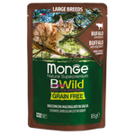Monge Natural Superpremium BWild Grain Free All Life Stage Large Breeds Cat Buffalo with vegetables
