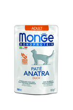 Monge Monoprotein Adult Cat Paté Duck – мокра храна пастет за котки в зряла възраст