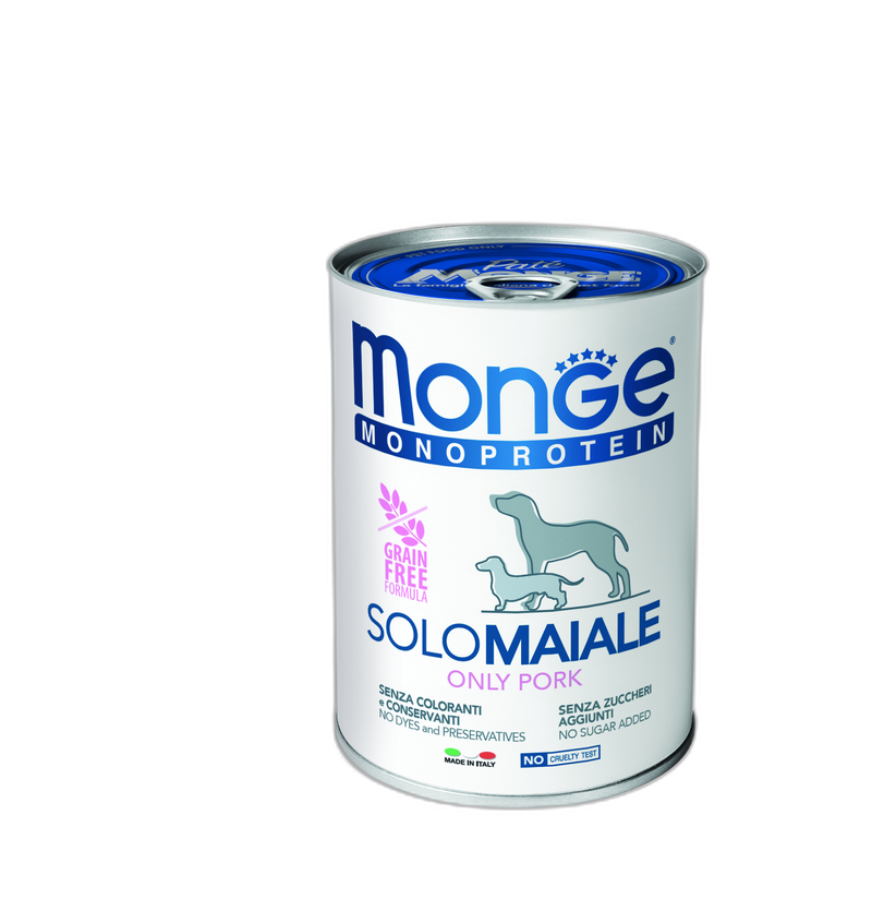 Monge Monoprotein Paté Only Pork – консерва пастет за кучета в зряла възраст