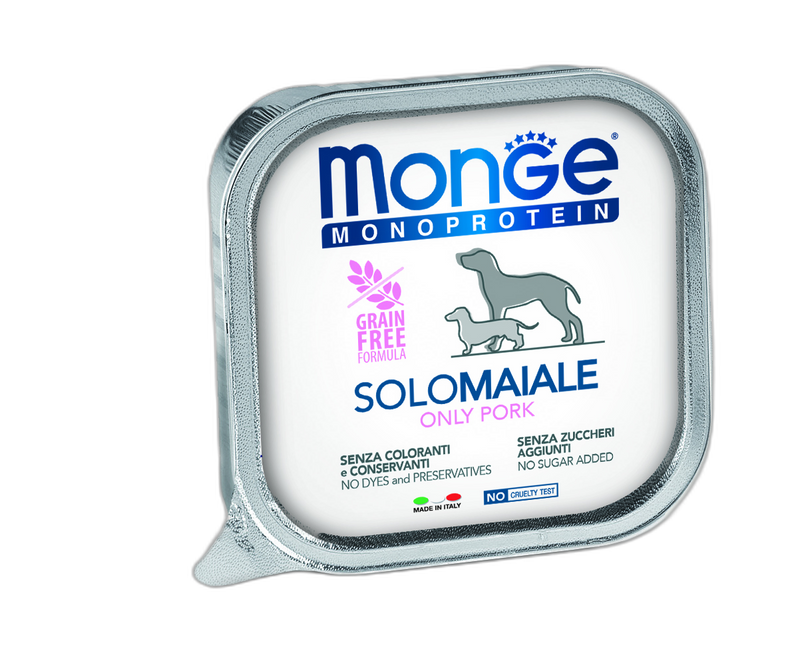 Monge Monoprotein Paté only Pork - терин пастет за кучета в зряла възраст със свинско